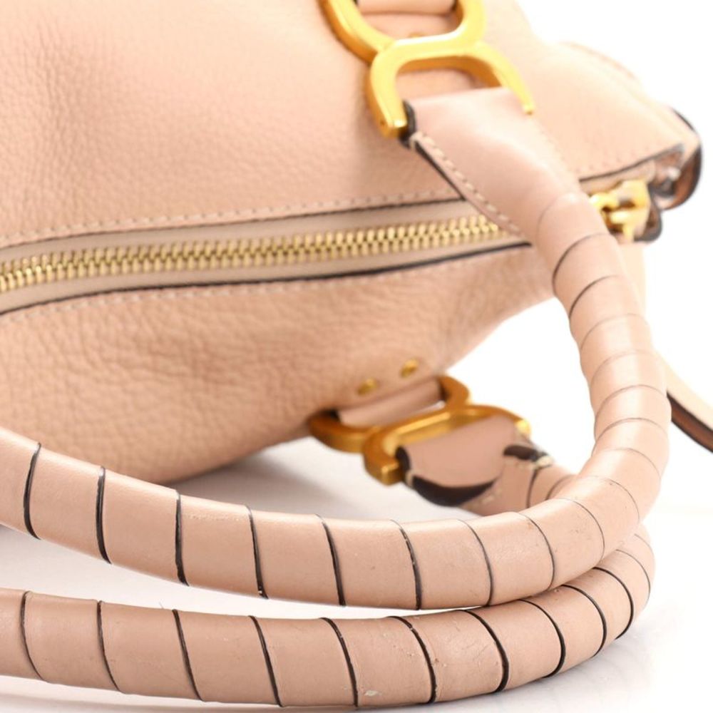 Chloe Marcie Shoulder Bag Leather Large Pink - Picture 7 of 11